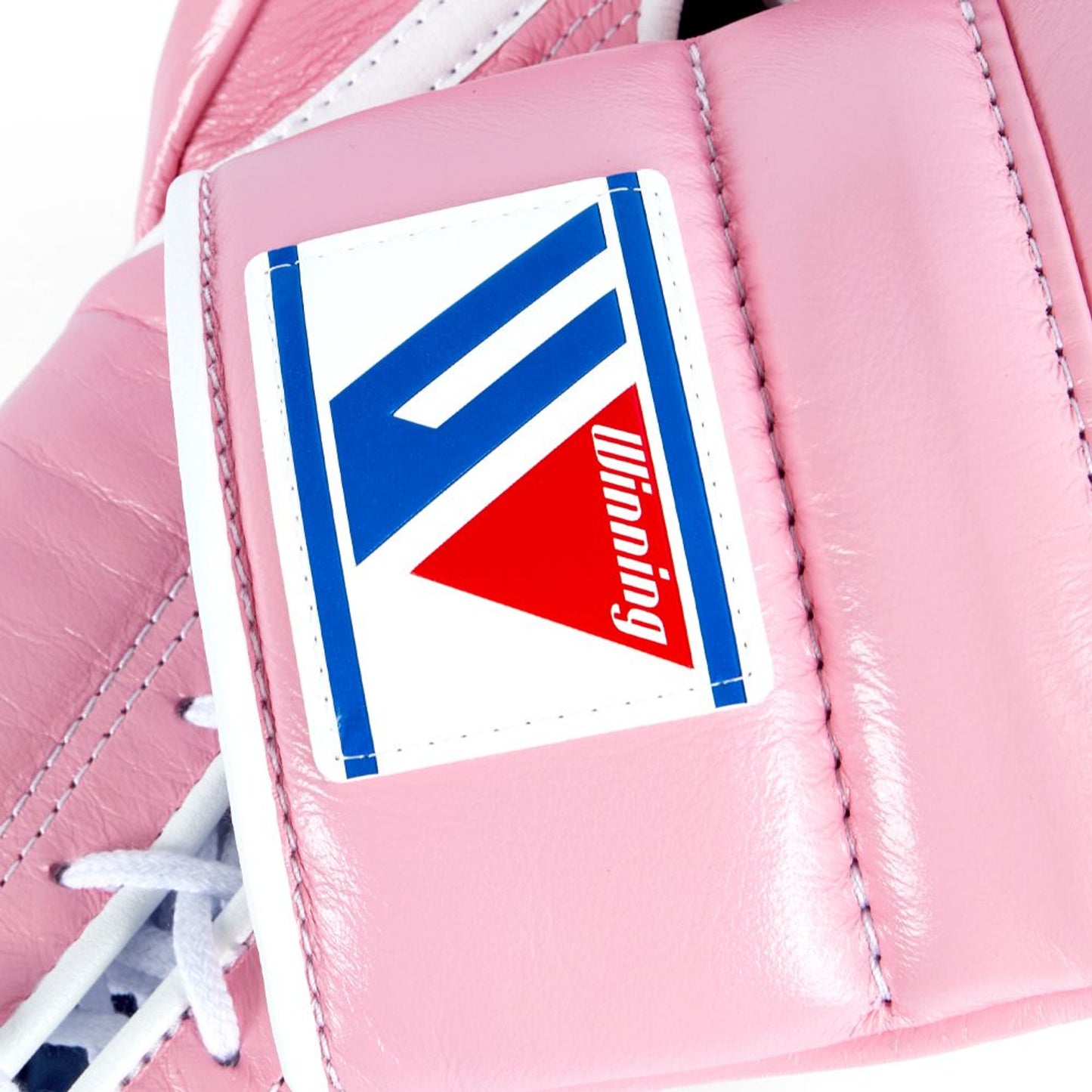 Winning boxing gloves Pink Leather Lace-up