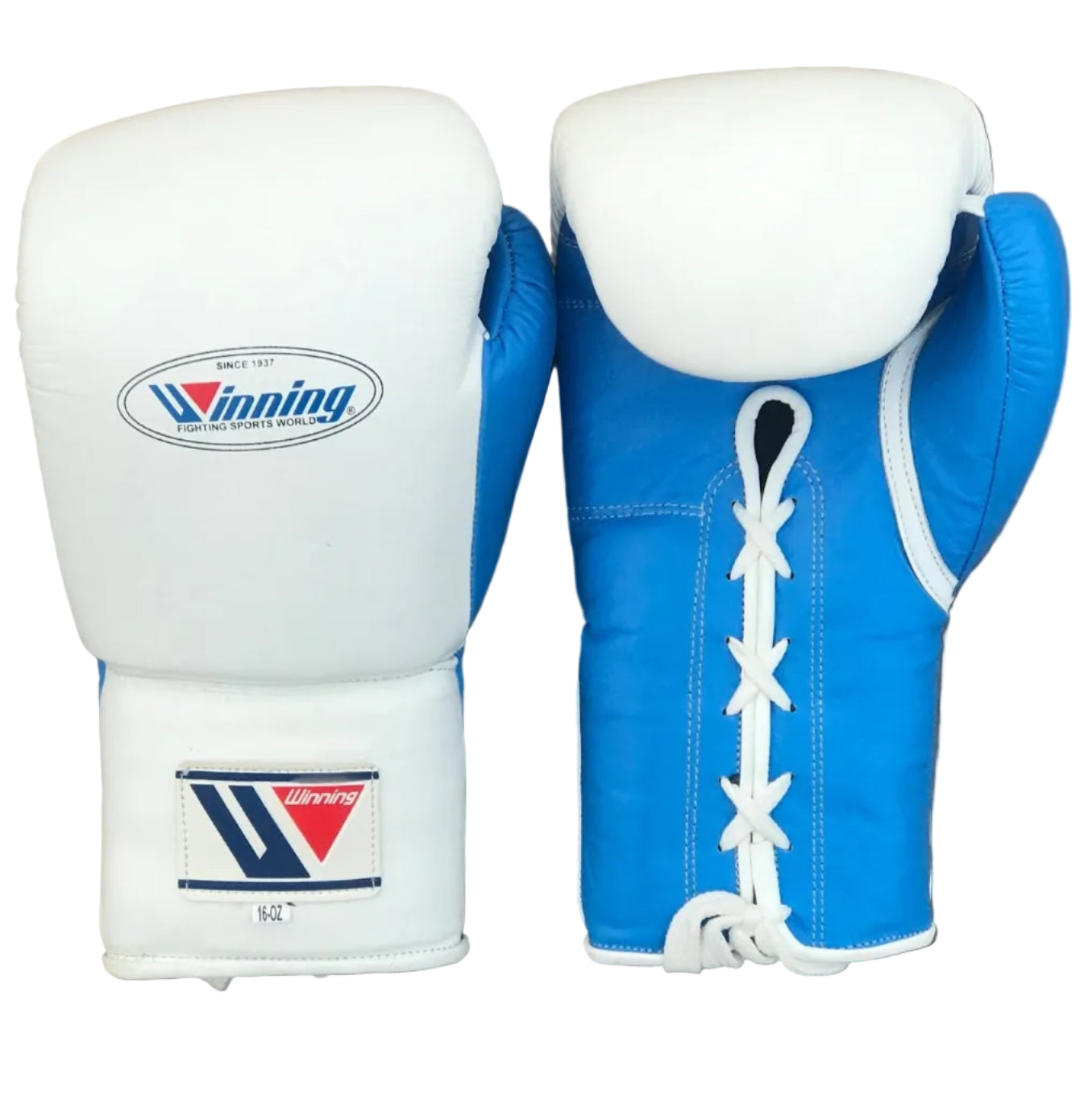Winning boxing gloves Sky Blue White Lace up
