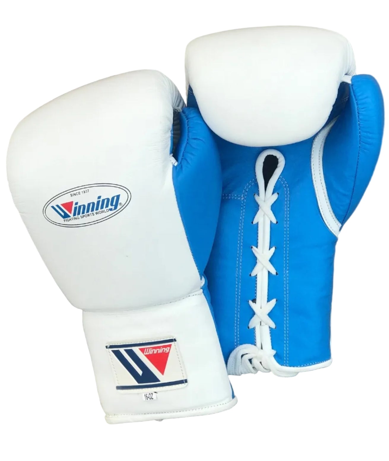 Winning boxing gloves Sky Blue White Lace up
