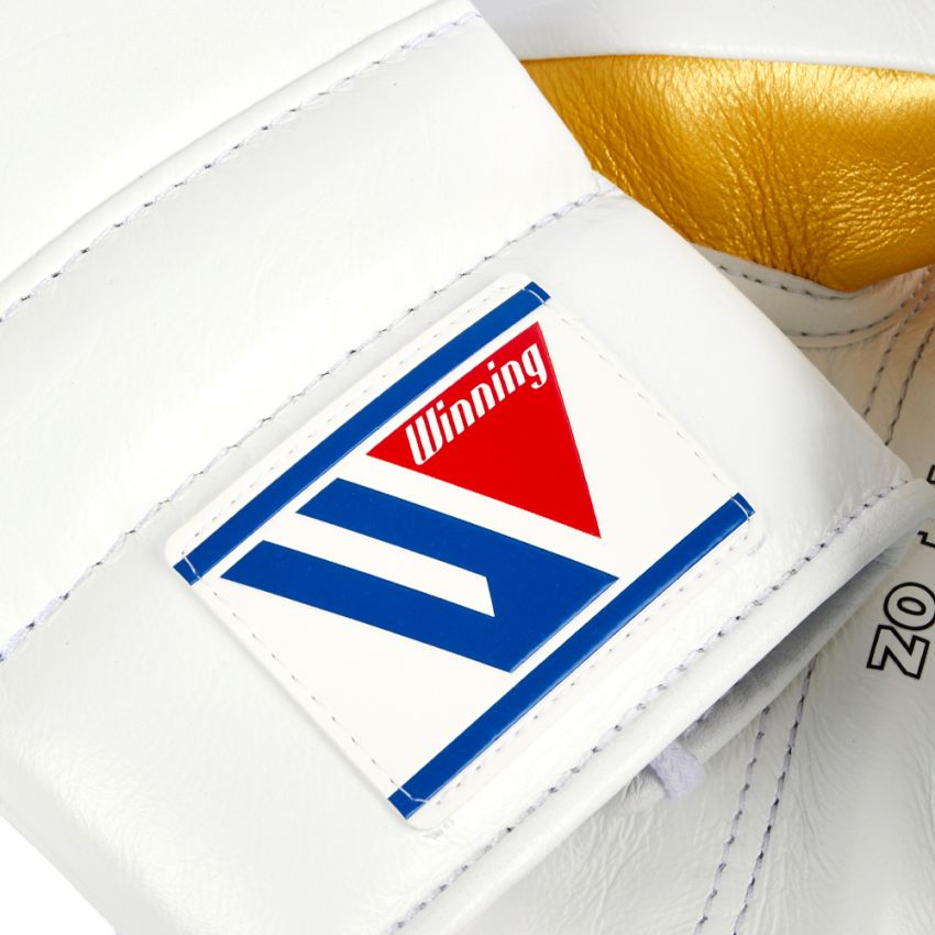 Winning boxing gloves White Gold Leather