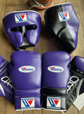Winning boxing gloves set Purple Black 