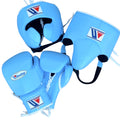 Winning boxing gloves set Sky Blue Leather 