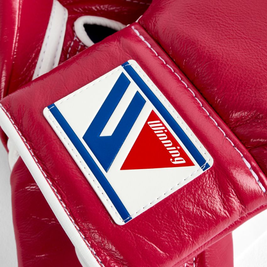 Winning boxing gloves Pink Leather 12oz Lace up 
