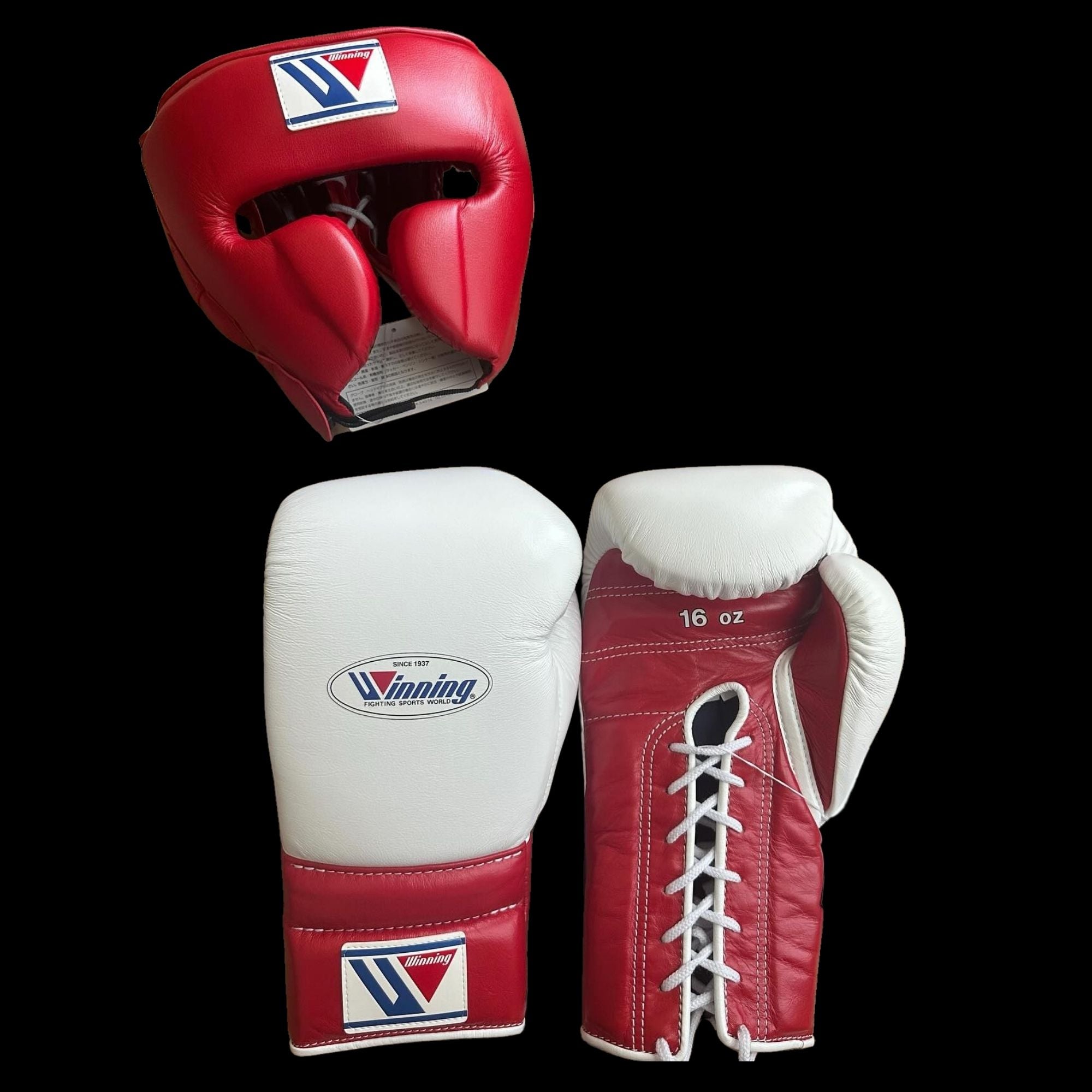 Winning boxing gloves Winning Helmet Red White – PFFitnessGear