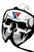 Winning Boxing Head guard face helmet Black Skull